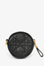 Christian Dior Black Microcannage Caro Coin Pouch