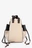 Loewe 2020 Tan/Black Canvas Leather Small Hammock Crossbody Bag