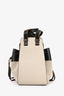 Loewe 2020 Tan/Black Canvas Leather Small Hammock Crossbody Bag