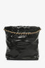 Pre-Loved Chanel™ Black Leather Mini 22 Hobo Bag