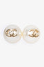 Pre-Loved Chanel™ 2014 Faux Pearl CC Stud Earrings
