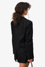 Saint Laurent Black/White Pinstriped Blazer Size 48