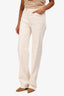 Frame White Denim Wide Leg Jeans Size 25