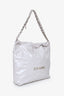 Pre-Loved Chanel™ Grey Leather Small Chanel 22 Shoulder Bag