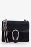 Gucci Black Suede Mini Dionysus Chain Shoulder Bag