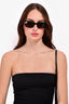 Longchamp Black Acrylic Rectangle Frames.