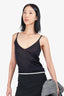 Louis Vuitton Black Silk Knit Tank Top Size S