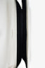 Saint Laurent Off White Cassandre Matelasse Flap Pouch