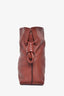 Loewe Burgundy Leather Medium Flamenco Clutch (As Is)