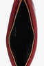 Saint Laurent Burgundy Calypso Small Puff Zip Pouch