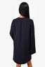 Helmut Lang Navy V-Neck Dress Size S