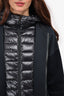 Moncler Black Puffer-Lined 'Maglia' Mens Jacket Size XS