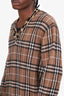 Burberry Brown Leopard Detail Vintage Check Jumper Size L Mens