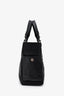 Pre-Loved Chanel™ 2012 Black Leather/Canvas 'Paris Biarritz' Tote Bag