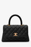 Pre-Loved Chanel™ 2019 Black Caviar Small Coco Top Handle
