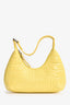 By Far Yellow Yellow Croc Embossed Baby Amber Bag
