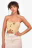 Cult Gaia Beige Raffia 'Ace' Top Size XS