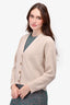 Jenni Kayne Beige Cashmere Knit 'Cacoon' Cardigan Size XXS