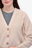 Jenni Kayne Beige Cashmere Knit 'Cacoon' Cardigan Size XXS