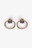Gucci Sterling Silver Horsebit Stud Earrings