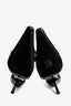 Saint Laurent Black Mesh 'Oxalis' Knee High Boots Size 37