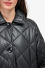 Stand Studio Black Faux Leather 'Nanna' Quilted Jacket Size 2