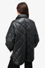 Stand Studio Black Faux Leather 'Nanna' Quilted Jacket Size 2