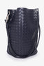 Bottega Veneta Black Leather Medium Knot Bucket Bag