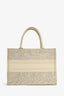 Christian Dior 2022 Gold Embroidered Medium Book Tote