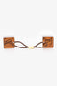 Louis Vuitton Brown LV Cube Hair Tie