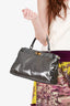 Fendi Silver Metallic Medium Peekaboo Top Handle