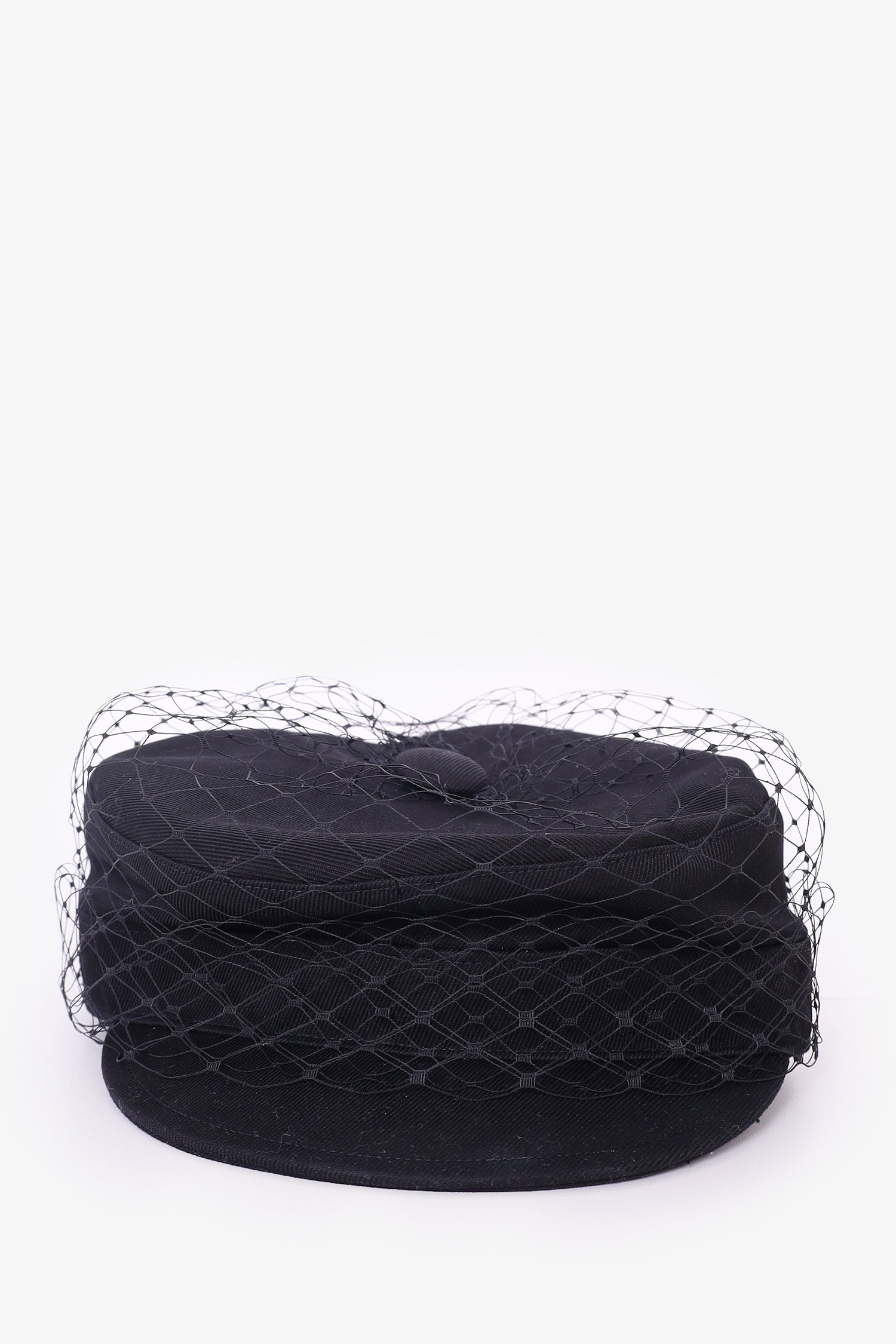 Christian Dior Black Newsboy Hat with Black Veil – Mine & Yours