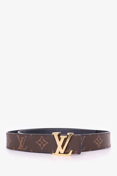 Louis Vuitton Monogram Gold LV Belt Size 80cm – Mine & Yours display picture 1