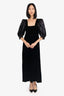 Courreges Black Velvet Maxi Dress Est. Size M
