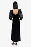 Courreges Black Velvet Maxi Dress Est. Size M