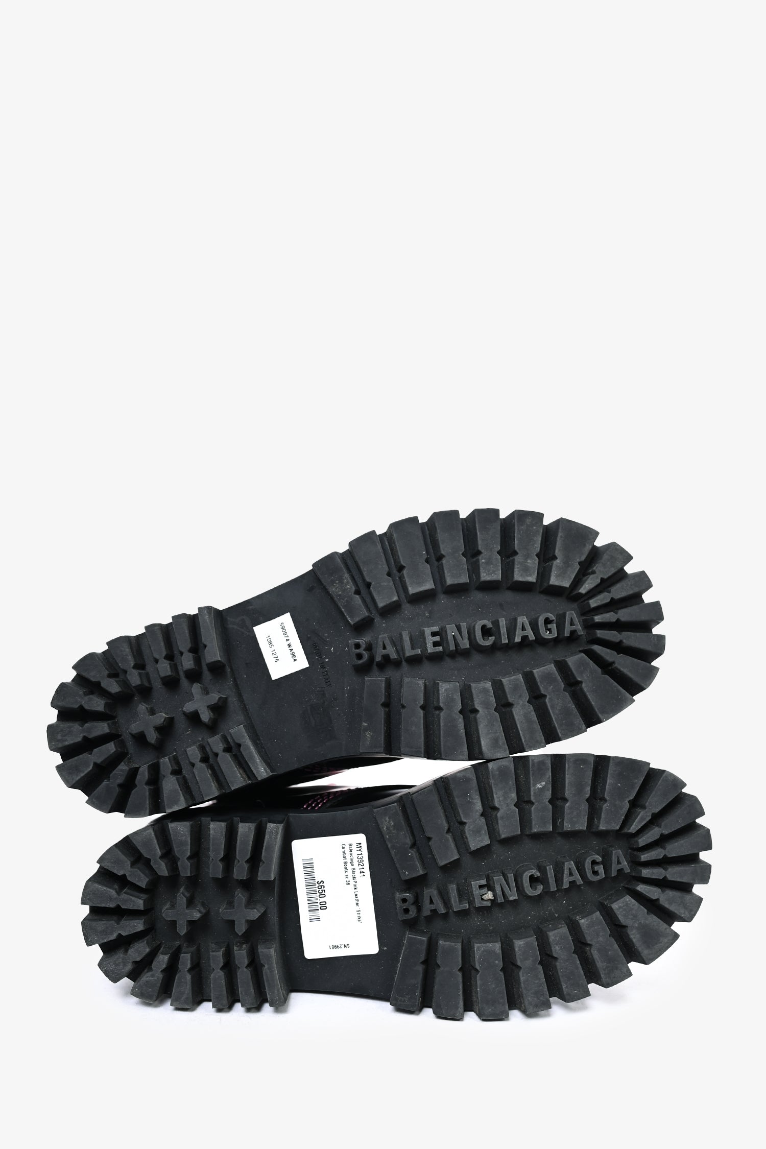 美品Balenciaga Strike Lace-up boots 36 Strike leather ankle boots in black - Balenciaga | Mytheresa