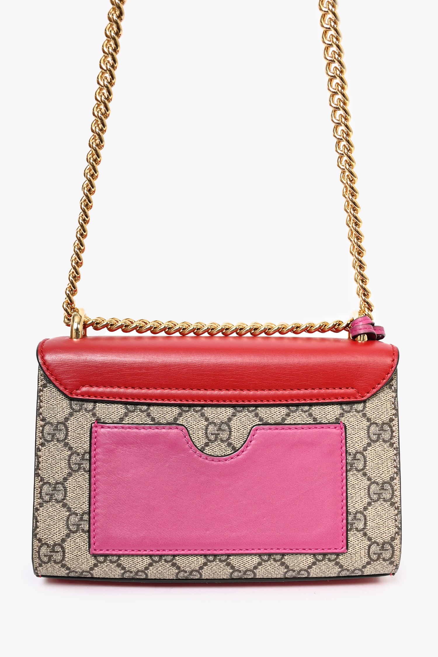 Gucci Red Leather GG Supreme Small Padlock Bag – Mine & Yours