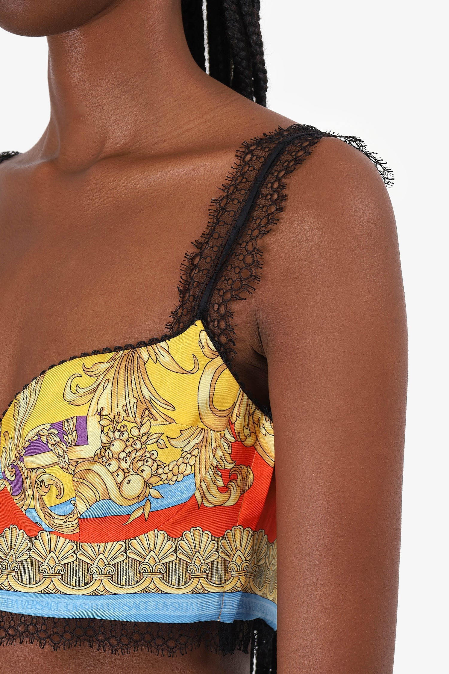 versace bralette top