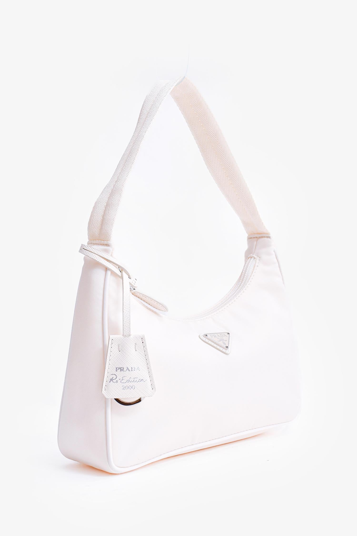 Prada White Nylon Re-Edition 2000 Shoulder Bag – Mine & Yours