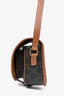 Celine 2023 Brown Triomphe Canvas Medium Folco Crossbody Bag
