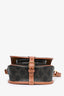 Celine 2023 Brown Triomphe Canvas Medium Folco Crossbody Bag