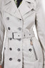 Burberry Brit Beige Short Double Breasted Trench Coat Size 10