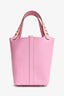 Hermès 2019 Mauve Epsom Leather Tressage de Cuir Picotin Lock 18