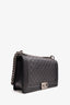 Pre-Loved Chanel™ 2014 Black Quilted Leather Large Boy Bag