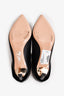 Nicholas Kirkwood Black Leather Pearl Detail Heeled Mules Size 40