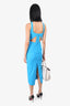 Greta Constantine Blue Cutout Dress Size XS