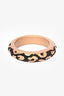 Louis Vuitton Black/Gold Leopard Resin Bangle