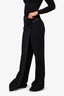 Gabriela Hearst Black Asymmetrical Pants Size 44