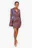 Opening Ceremony Purple/Blue Patterned Blazer Dress Size 2