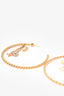 Louis Vuitton Gold Toned Sweet Monogram Enamel Hoop Earrings